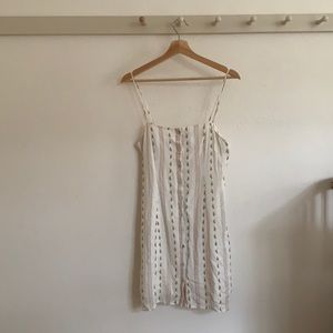 button down floral mini dress (new with tags)